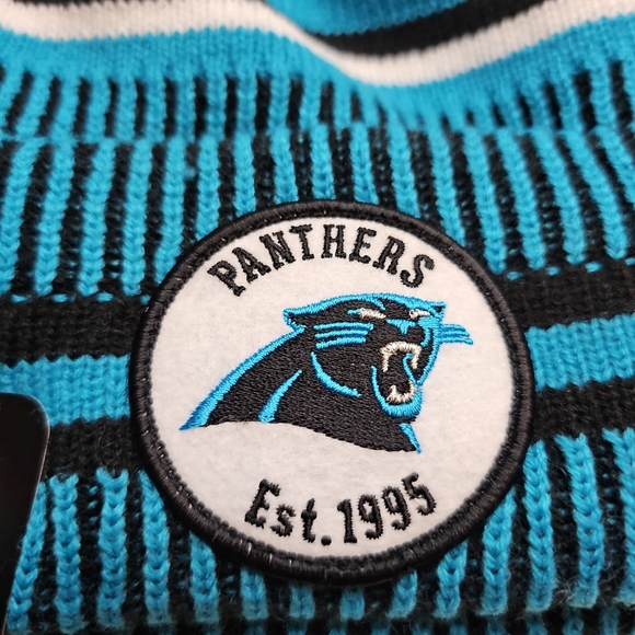 Carolina Panthers New Era 2019 NFL Sideline Home Official Sport Knit Beanie Hat - Picture 5 of 5